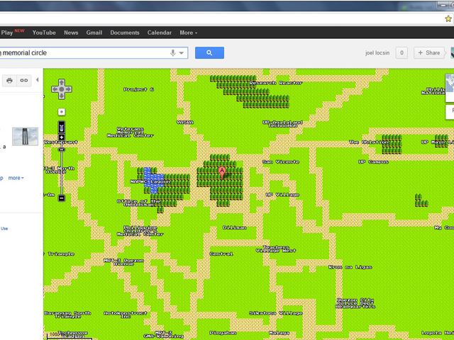 google maps 8 bit online